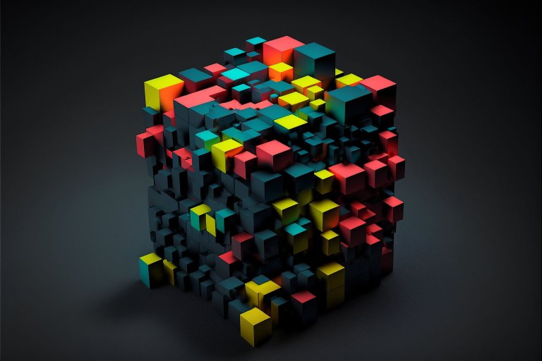 Building blocks cube content platform abstract