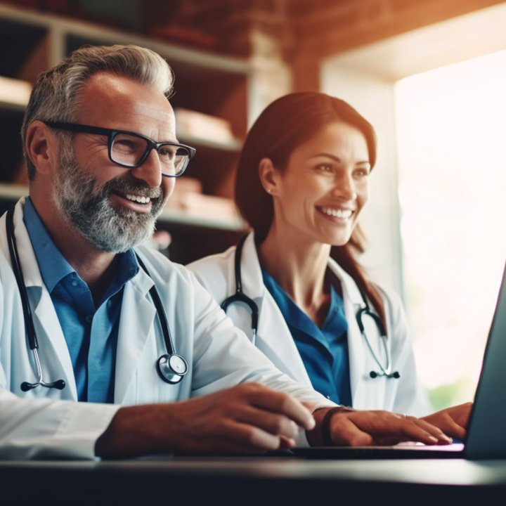 Physicians Working Computer Content Studio SNOMED CT