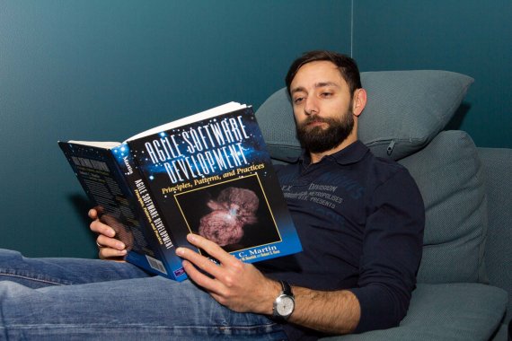 Man Reading Couch Training Certification