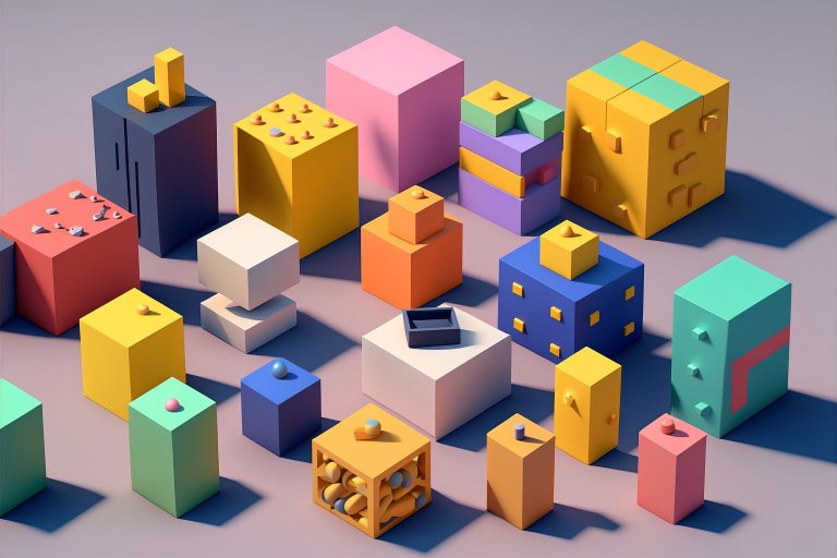 Building blocks content color